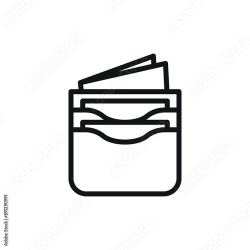 Wallet icon vector design templates simple and modern