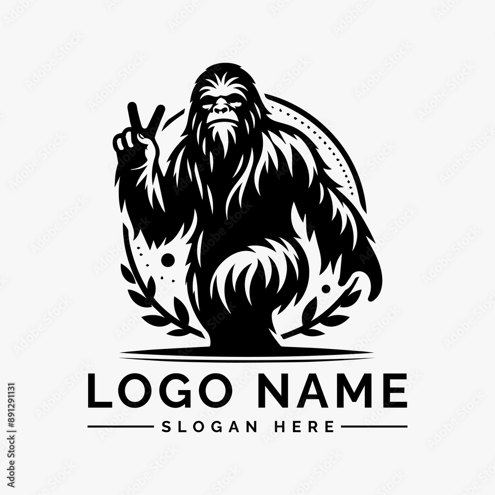 Sasquatch Yeti Logo Vector Design