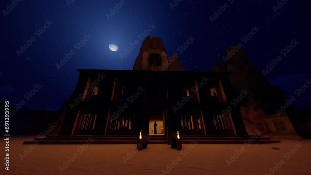 Ancient Egypt Temple 3D Animation