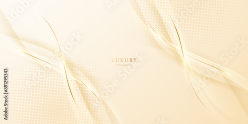golden abstract background with luxury vector illustration
