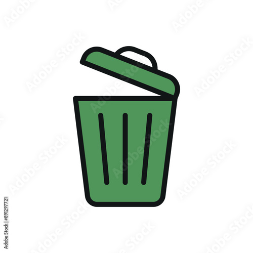 Garbage can icon vector design templates simple and modern