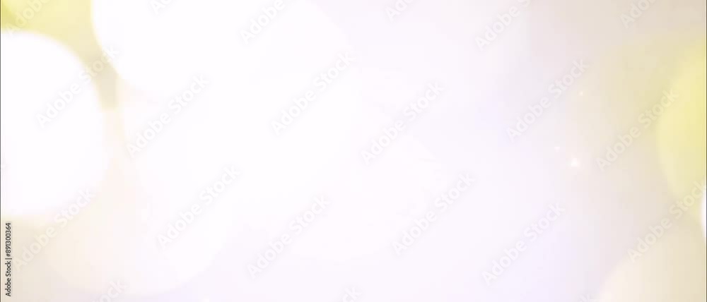 abstract blurred beautiful glowing white color golden and yellow gradient background with double exposure bokeh light concept for wedding card design or presentation or other blur 4k video