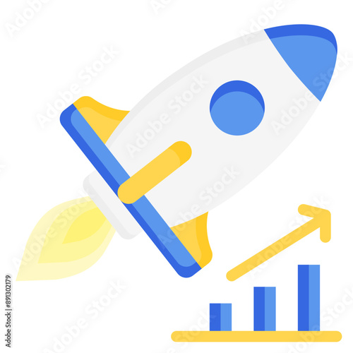  Rocket 3D Icon