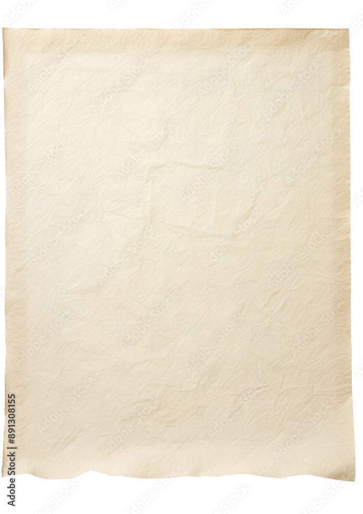 A square piece of ivory textured paper rests on a white background. It appears to have been folded and unfolded, leaving subtle creases. The paper is slightly off-white with a delicate texture A square piece of ivory textured paper rests on a white background. It appears to have been folded and unfolded, leaving subtle creases. The paper is slightly off-white with a delicate texture