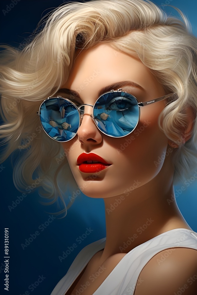 portrait of a woman in sunglasses portrait of a woman in sunglasses
