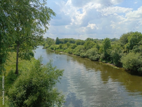 Lava River in East Prussia, Wehlau