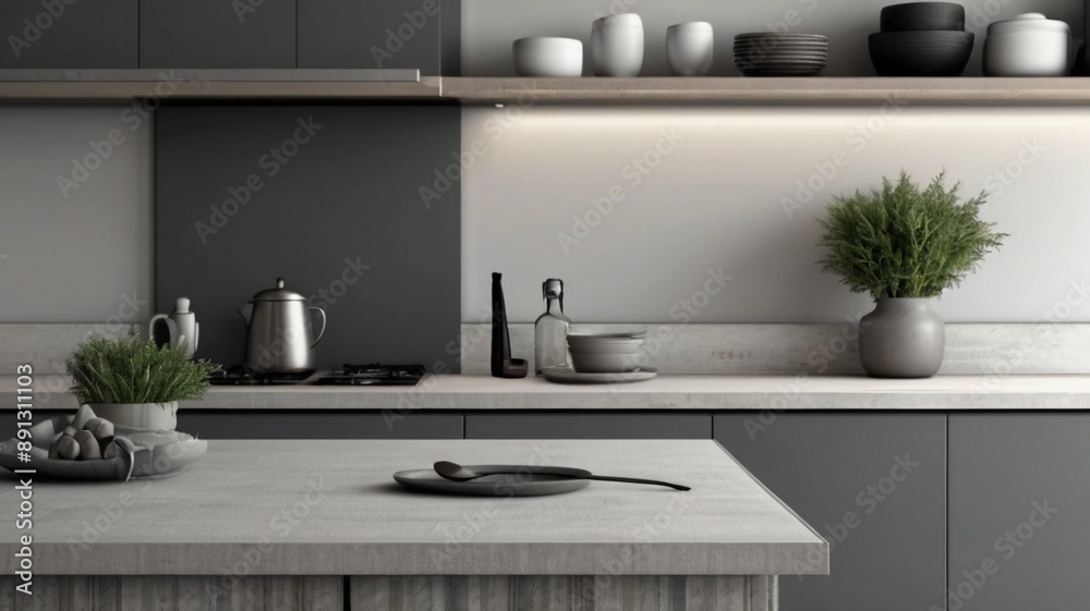 Fototapeta premium modern kitchen interior