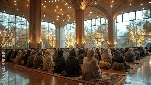 A community gathering for a night of prayer and remembrance, with rows of people in prayer.