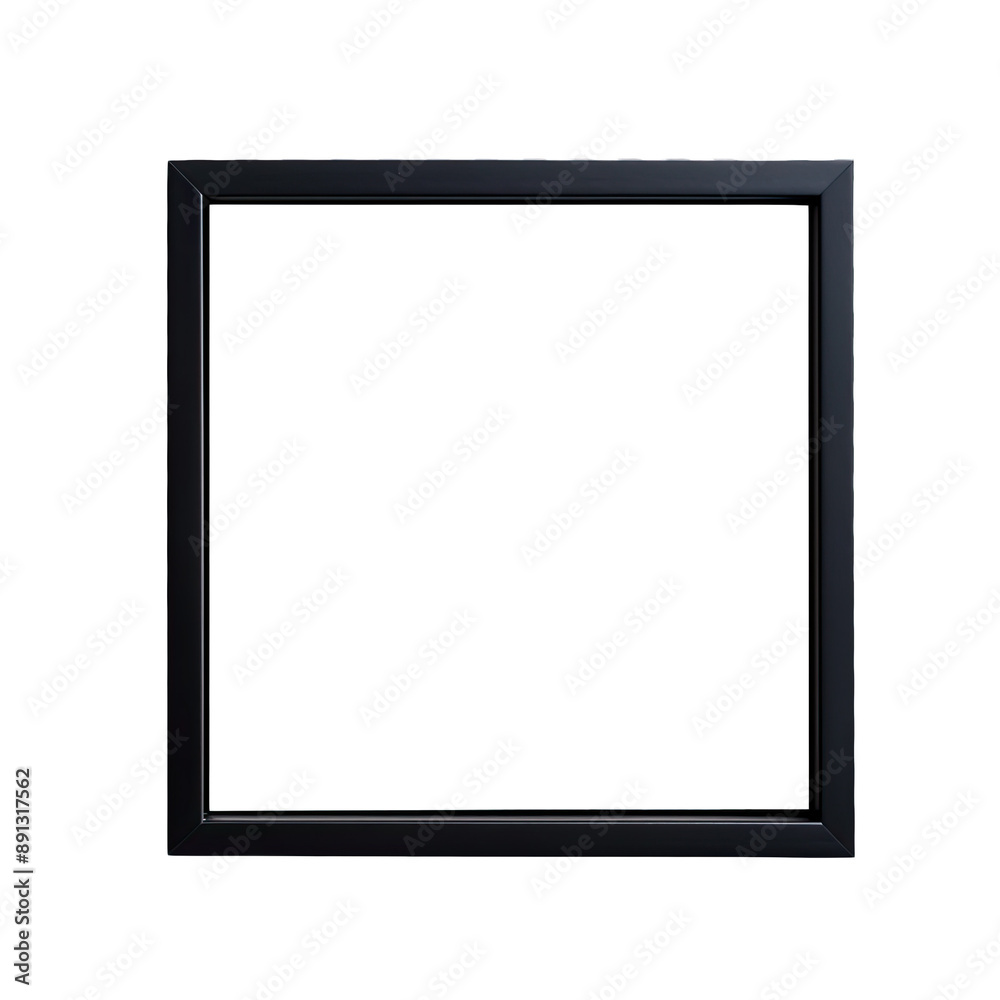 Minimalist empty room with a blank frame Minimalist empty room with a blank frame