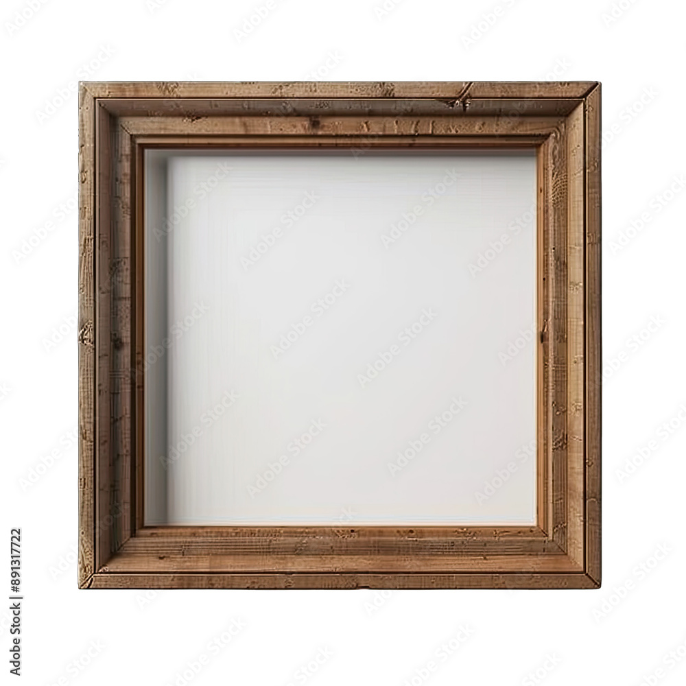 Fototapeta premium Minimalist empty room with a blank frame