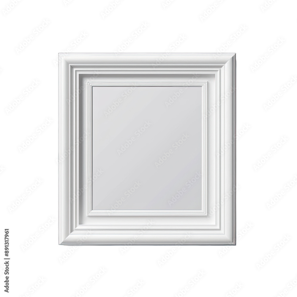 Minimalist empty room with a blank frame Minimalist empty room with a blank frame