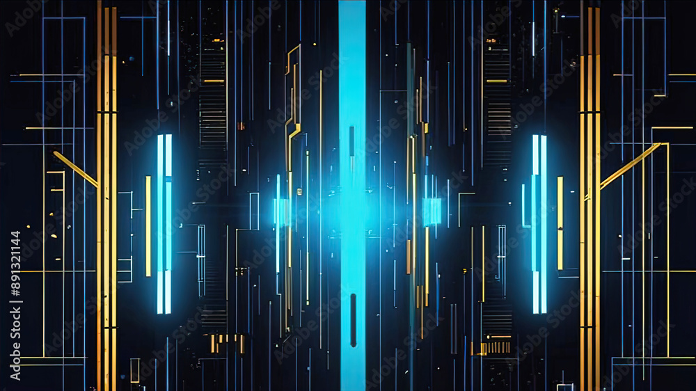 Abstract blue background for flyer, graphic design with rectangular shapes. Abstract blue background for flyer, graphic design with rectangular shapes.