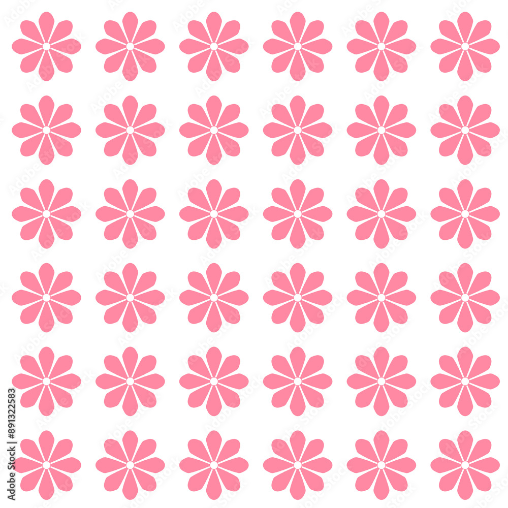seamless pattern with pink flowers seamless pattern with pink flowers