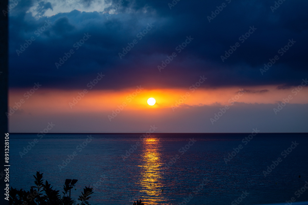 Cloudy sunrise on the Catalan Costa Daurada Cloudy sunrise on the Catalan Costa Daurada