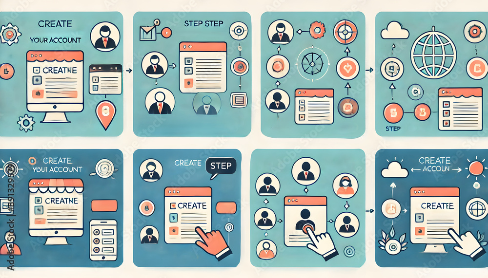 Step-by-Step Guide to Creating an Online Account: Infographic