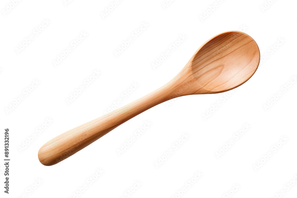 A Simple Wooden Spoon Ready For Serving on a Clear PNG or White Background. A Simple Wooden Spoon Ready For Serving on a Clear PNG or White Background.