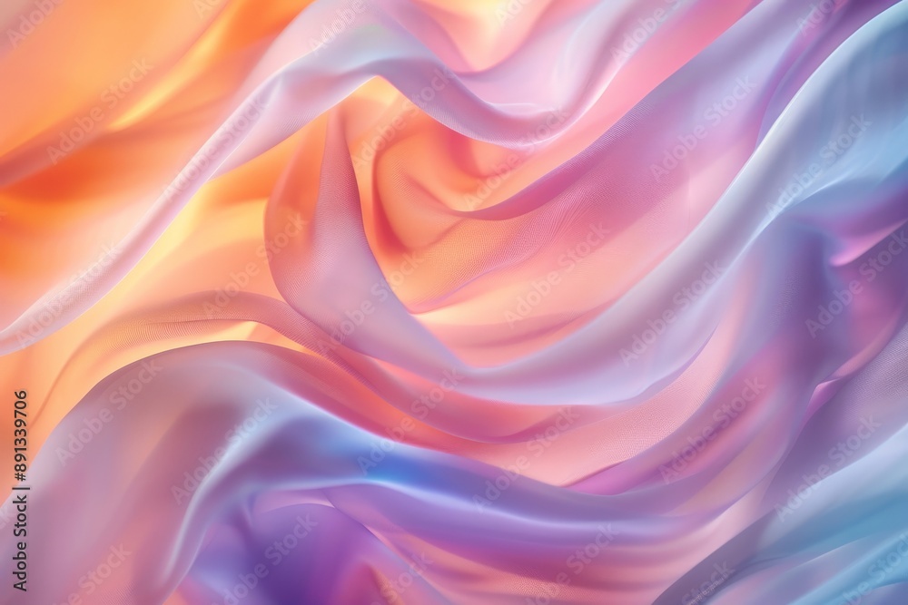 This image showcases soft, flowing swirls of pastel colors in an abstract style, creating a calming and soothing visual effect with its fluid patterns and gentle hues.