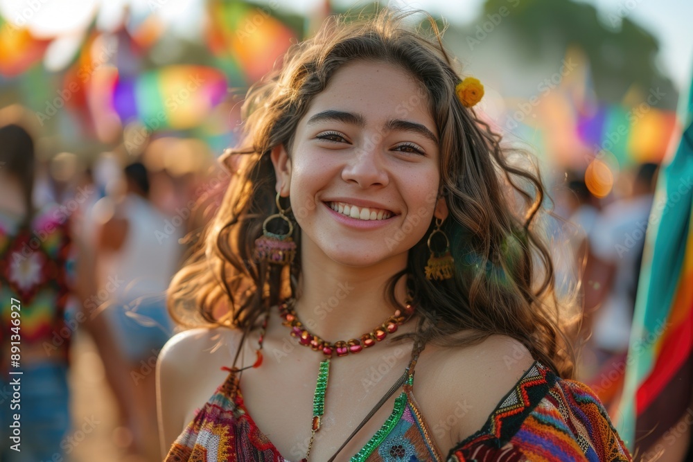 Fototapeta premium Patriotic celebration: Mexico independence day, honoring nation's struggle for freedom with vibrant festivities, cultural traditions, collective expression of national pride, historical significance.