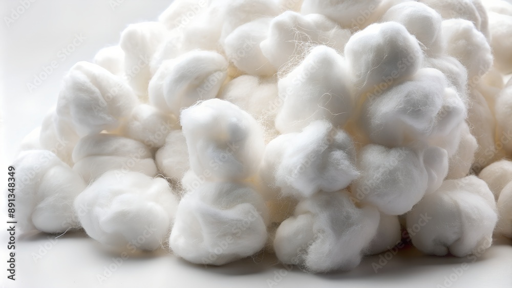 Pile of soft sterile cotton balls forming abstract background Pile of soft sterile cotton balls forming abstract background