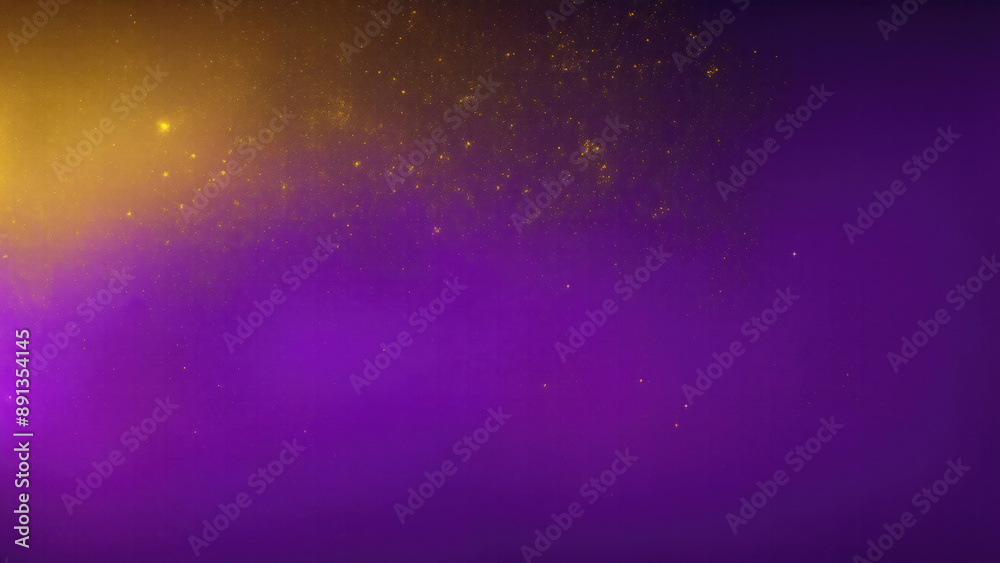 Obraz premium Abstract magic gold dust over Purple Beautiful golden art background