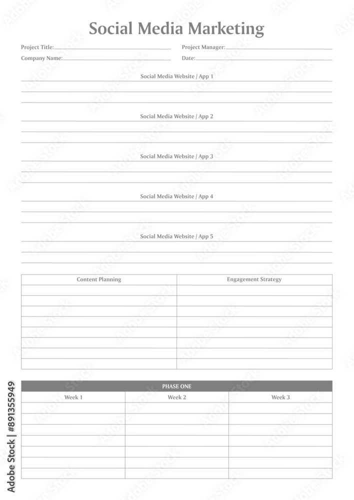 Marketing Planning Page Planner Sheets efficient way to organize & track their marketing activities
Marketing Planning Page Planner Sheets efficient way to organize & track their marketing activities