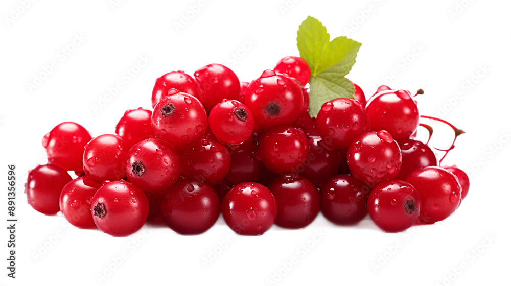 a pile of cherries with a leaf on top a pile of cherries with a leaf on top