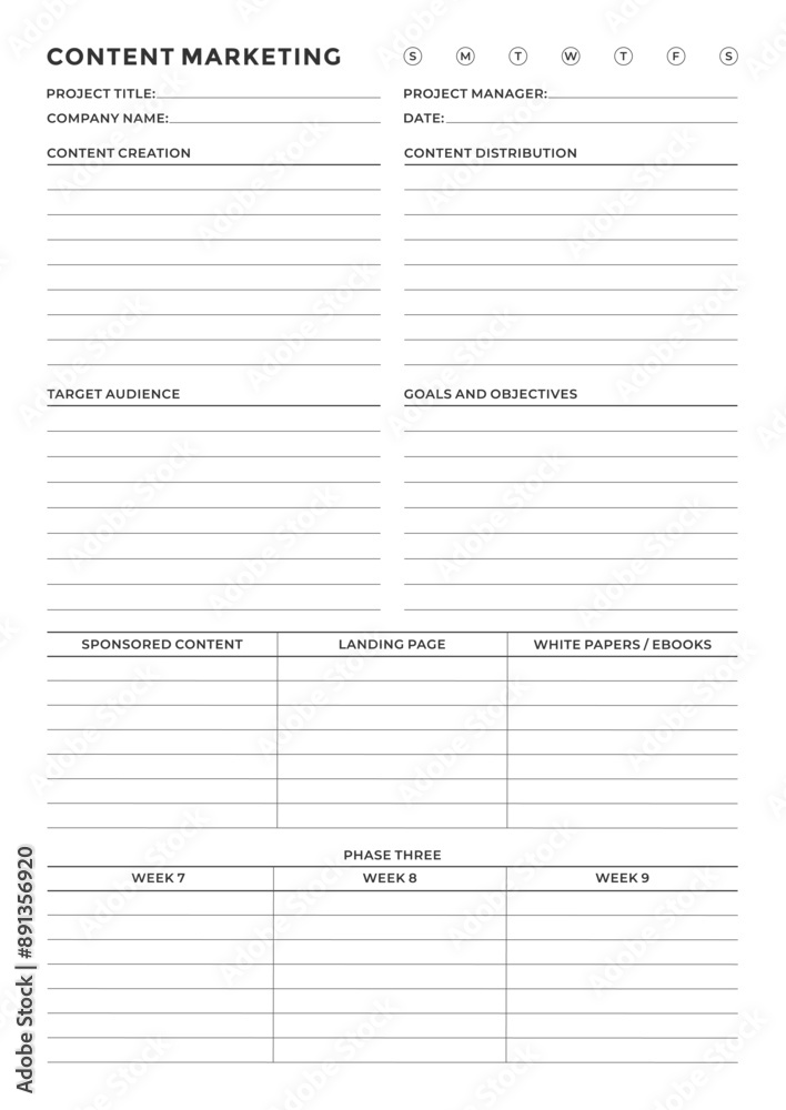 Marketing Planning Page Planner Sheets efficient way to organize & track their marketing activities
Marketing Planning Page Planner Sheets efficient way to organize & track their marketing activities