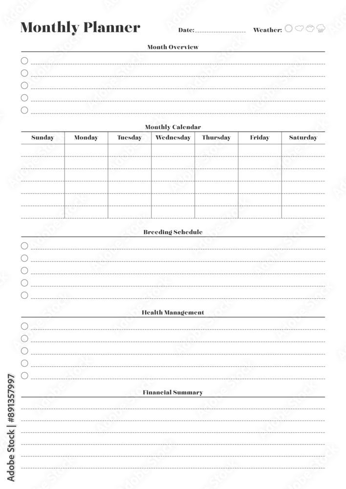 Versatile Generic Planning Pages and Planner Sheets Design Template for daily, weekly, and monthly organization for organizing daily routines and personal goals
Versatile Generic Planning Pages and Planner Sheets Design Template for daily, weekly, and monthly organization for organizing daily routines and personal goals
