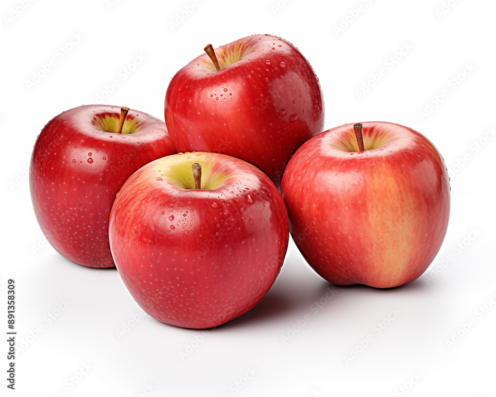 Red apples background.