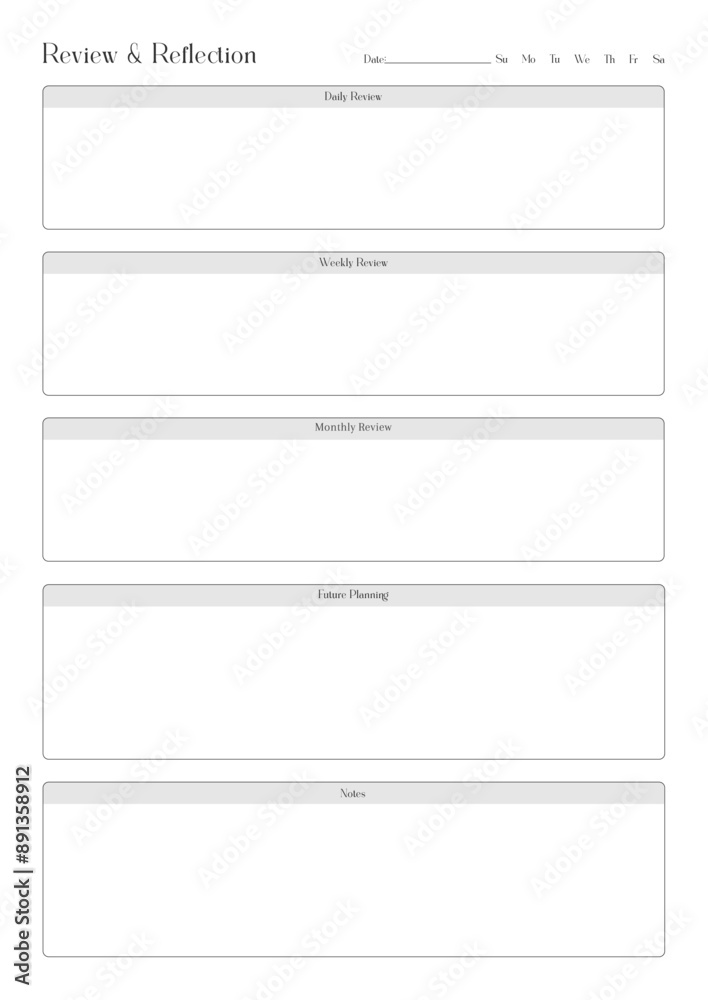 Versatile Generic Planning Pages and Planner Sheets Design Template for daily, weekly, and monthly organization for organizing daily routines and personal goals
Versatile Generic Planning Pages and Planner Sheets Design Template for daily, weekly, and monthly organization for organizing daily routines and personal goals