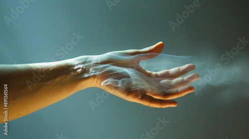 Hand Applying Force to an Object