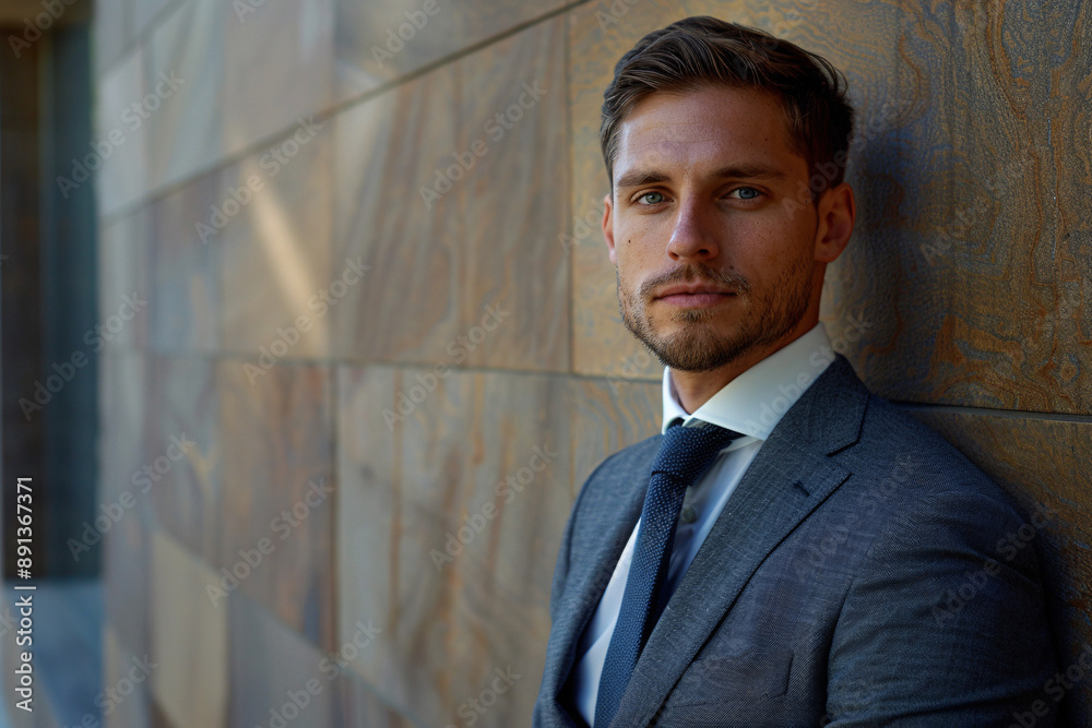 A professional man in formal business attire, suitable for corporate concepts. A professional man in formal business attire, suitable for corporate concepts.