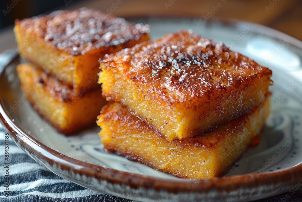 Jamaica Sweet Potato Pudding Dense pudding made with grated sweet potatoes, coconut milk, and spices, baked until firm. Jamaica Sweet Potato Pudding Dense pudding made with grated sweet potatoes, coconut milk, and spices, baked until firm.