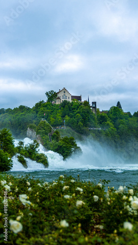 Swiss waterfall Rheinfall