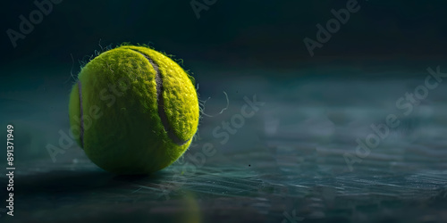 Tennis ball close-up