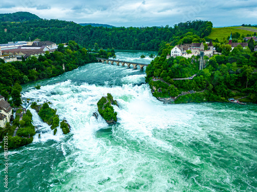 Swiss waterfall Rheinfall