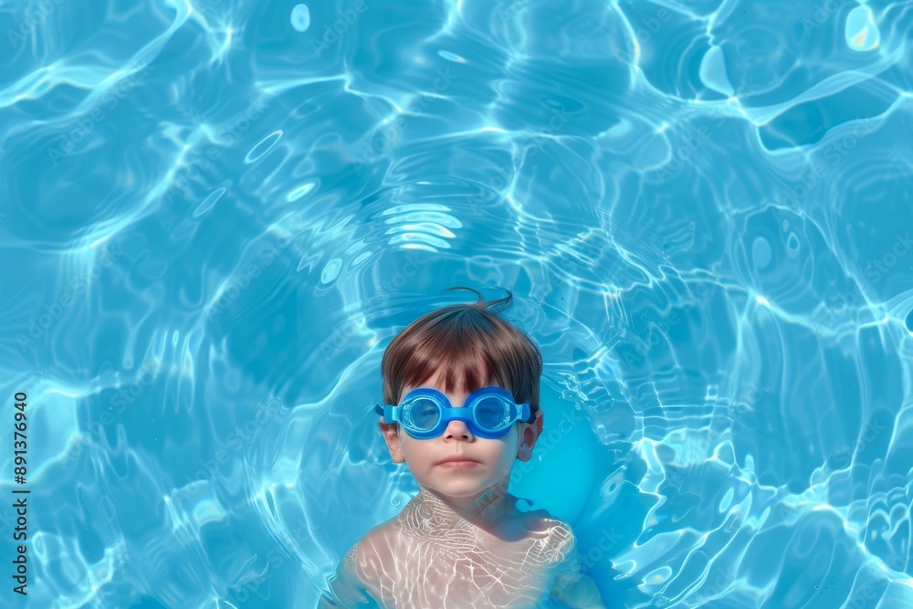 Naklejka premium Peach-colored retro sunglasses. Beautiful simple AI generated image in 4K, unique.