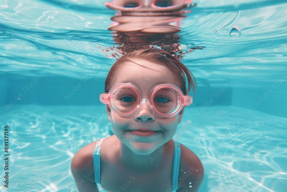 Naklejka premium Peach-colored retro sunglasses. Beautiful simple AI generated image in 4K, unique.