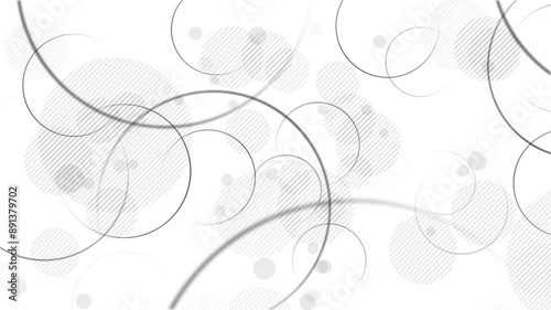 Wallpaper Mural Elegant grayscale abstract background with gently moving spheres and circle shapes. This stylish minimalist animation suggests clarity and simplicity. Full HD and looping background animation. Torontodigital.ca