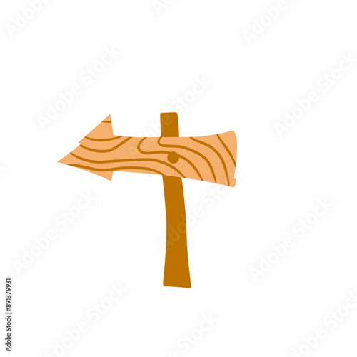 wooden sign board vector illustration