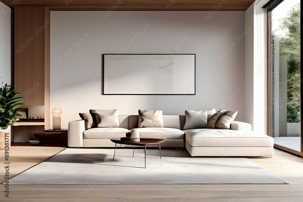 Fototapeta premium living room interior