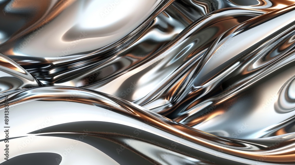 Abstract background with liquid metal texture. Contemporary metallic silver dynamic backdrop Abstract background with liquid metal texture. Contemporary metallic silver dynamic backdrop