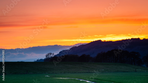 Sunset over Moncreiffe Hill photo