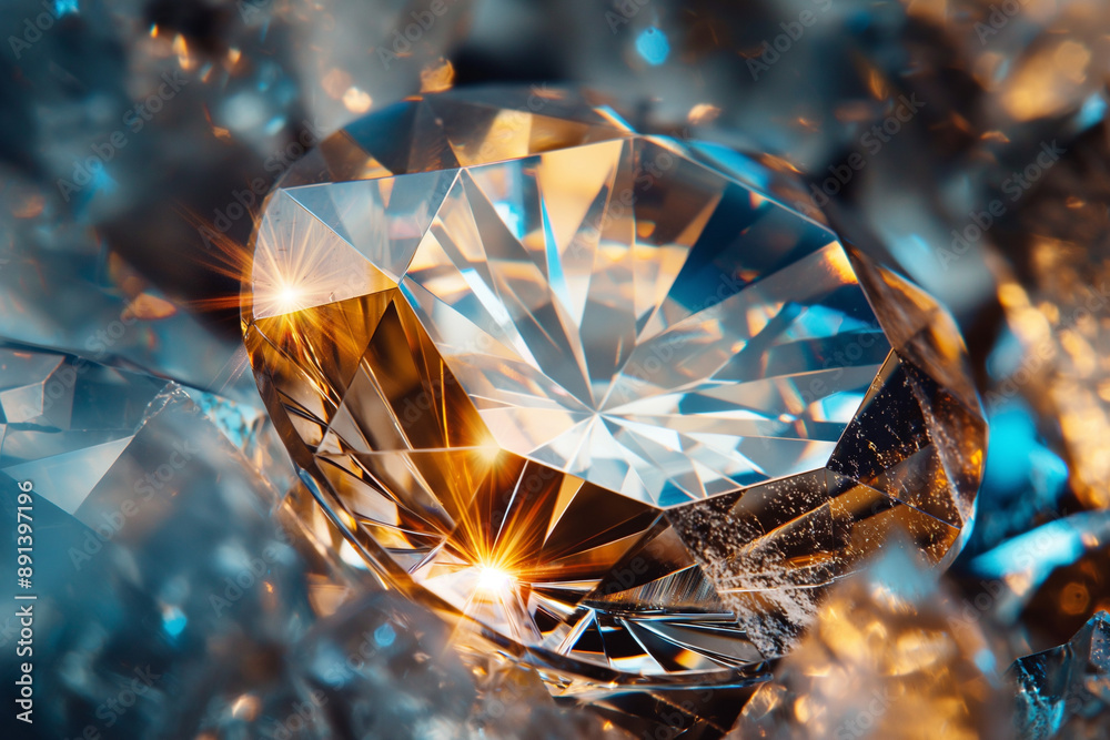 macro shot of a diamond
