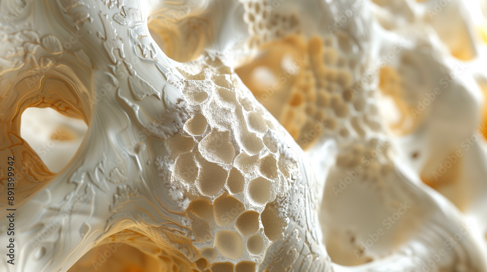 Extreme close-up macro photograph of natural bone structure Extreme close-up macro photograph of natural bone structure