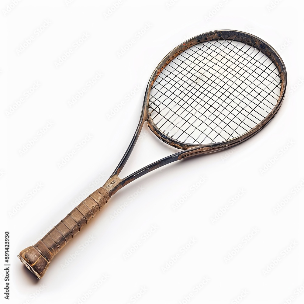 Tennis racket isolated on a white background Tennis racket isolated on a white background