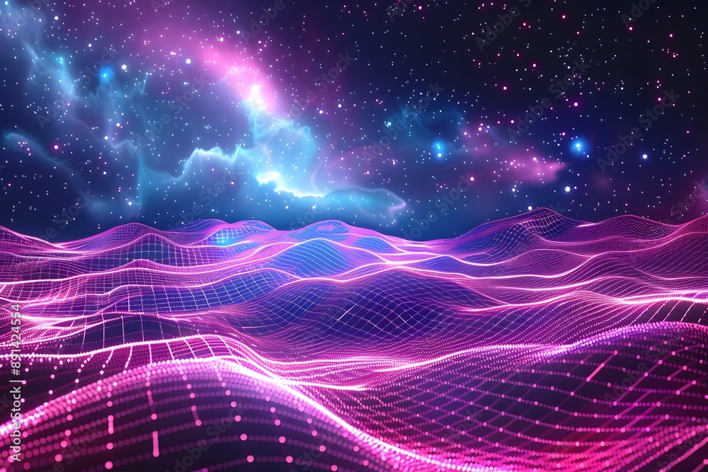 Cosmic Waves: A Stunning Visualization of a Digital Universe Cosmic Waves: A Stunning Visualization of a Digital Universe