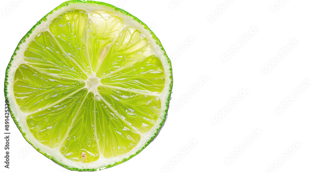 PNG image of Slice of green lime PNG image of Slice of green lime