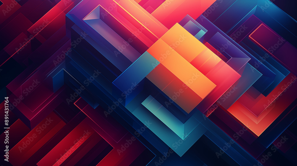 A vibrant abstract composition of geometric shapes and gradients, evoking a sense of modern digital art. A vibrant abstract composition of geometric shapes and gradients, evoking a sense of modern digital art.