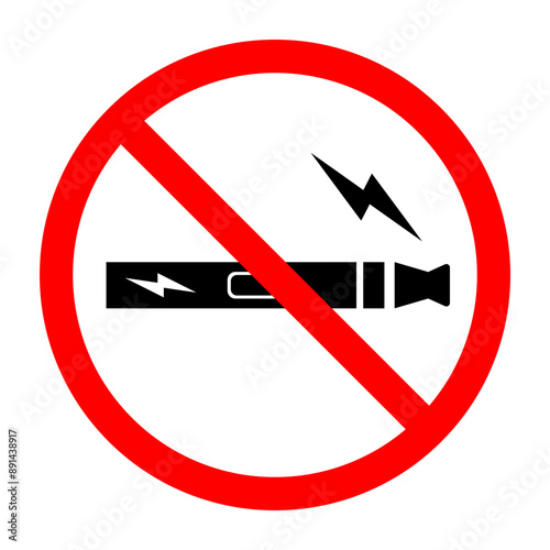 No smoking no vaping prohibition sign